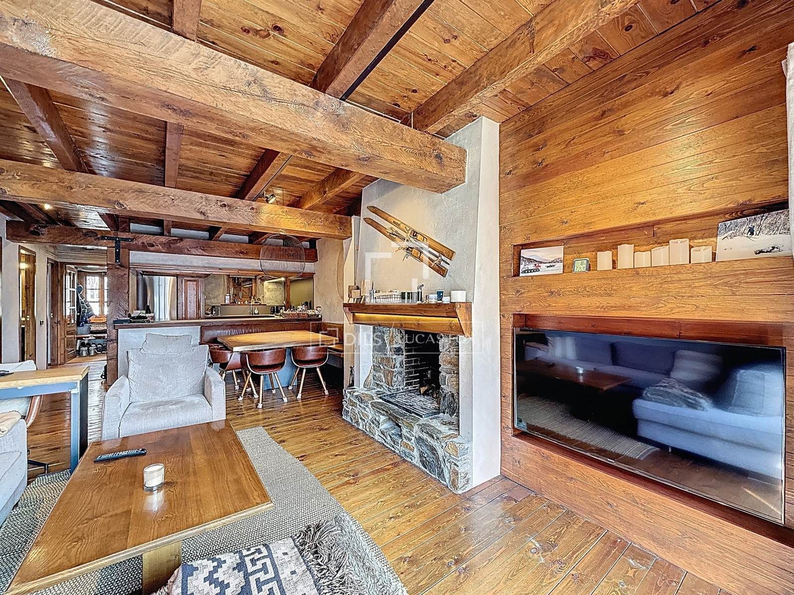 Wohnzimmer von Wohnung zum Verkauf in  Madrid Capital mit Heizung, Parkett und Terrasse