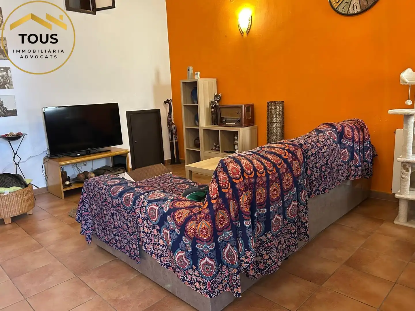 Sala de estar de Finca rústica en venta en Vilassar de Dalt con Calefacción y Terraza