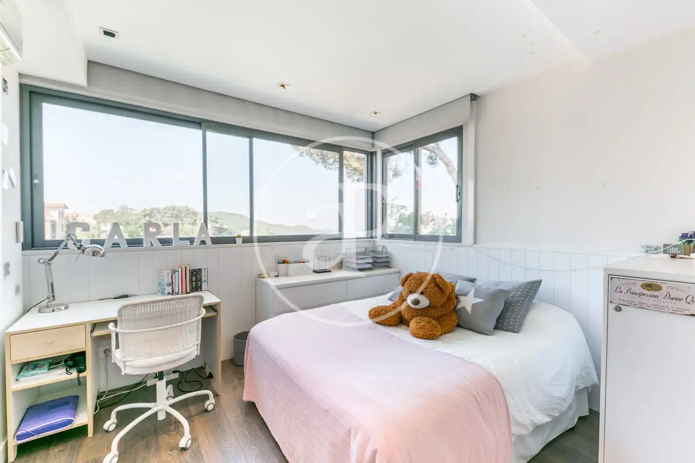 Bedroom of Houses for rent in Barcelona  with Air Conditioner, Heating and Private garden