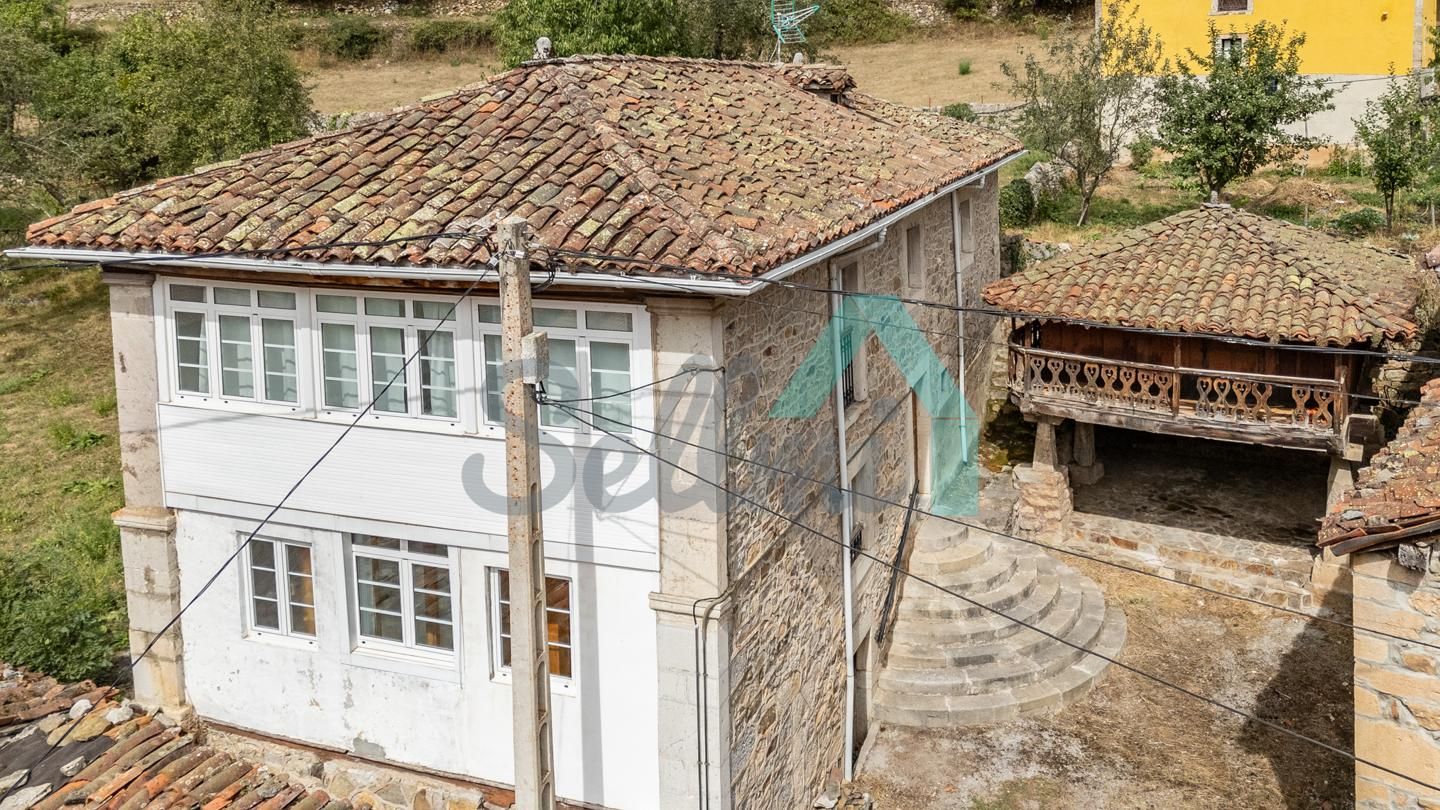 Vista exterior de Casa o xalet en venda en Somiedo amb Jardí privat, Parquet i Balcó