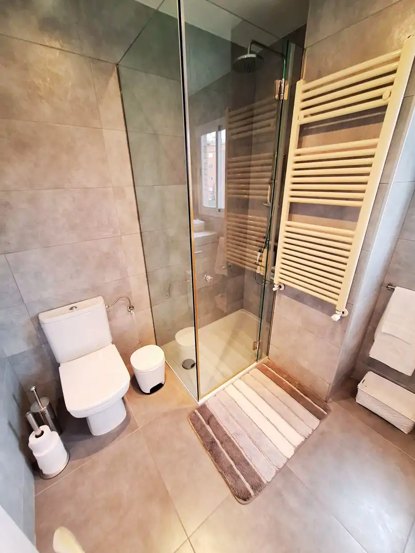 Bathroom of Flat for rent in Madrid  with Air Conditioner, Heating and Furnished