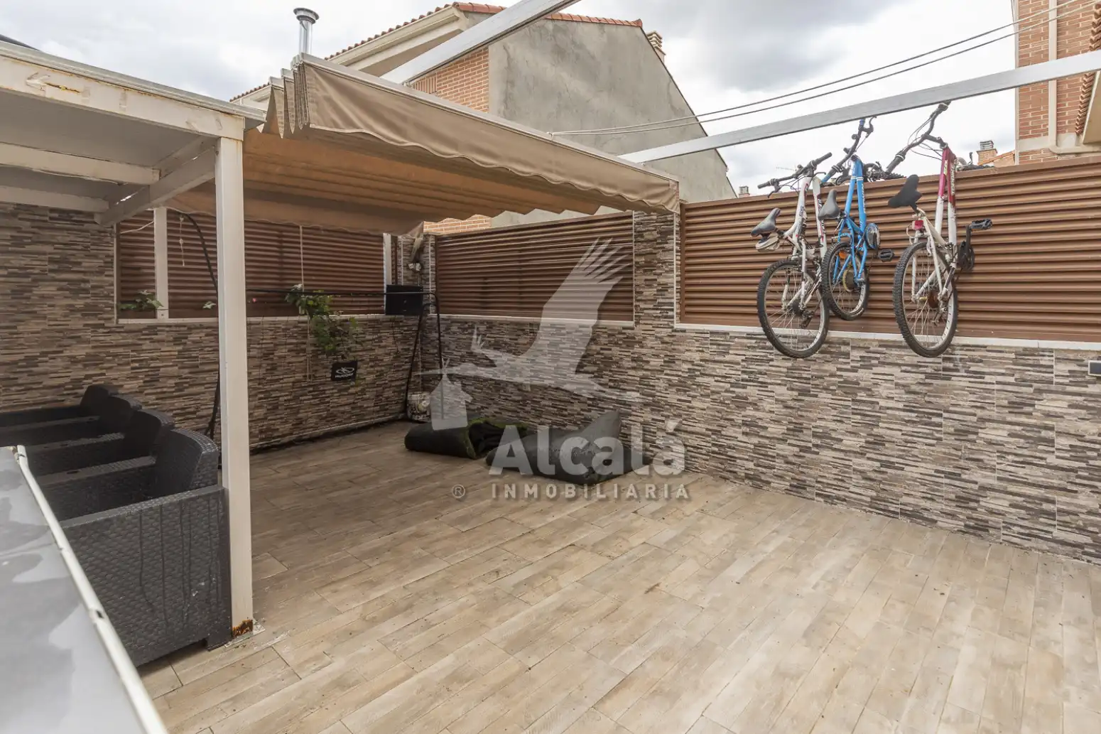 Terraza de Casa adosada en venta en Valdeavero con Aire acondicionado, Calefacción y Jardín privado