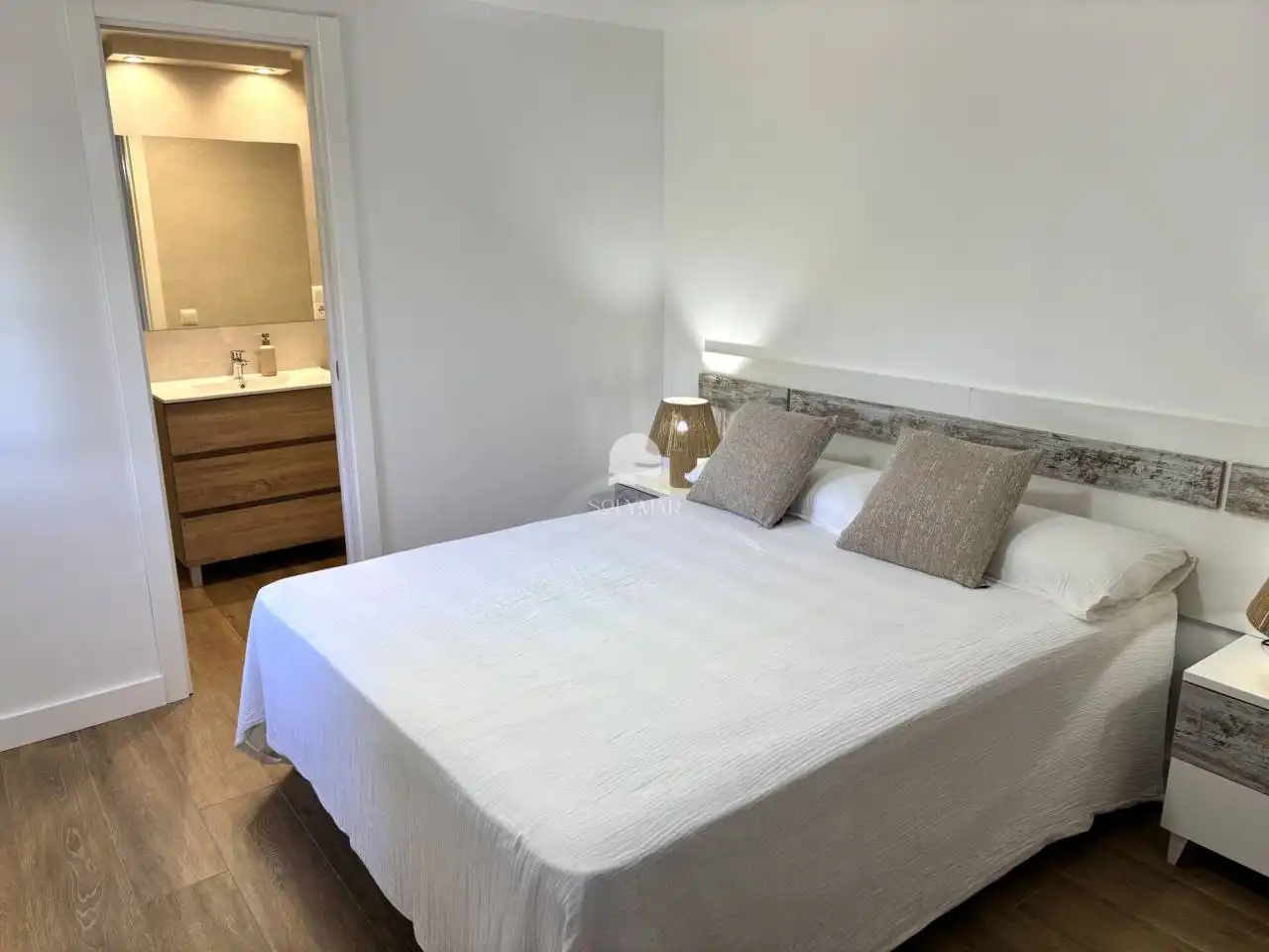 Schlafzimmer von Haus oder Chalet zur Miete in Canillas de Aceituno mit Klimaanlage, Privatgarten und Terrasse