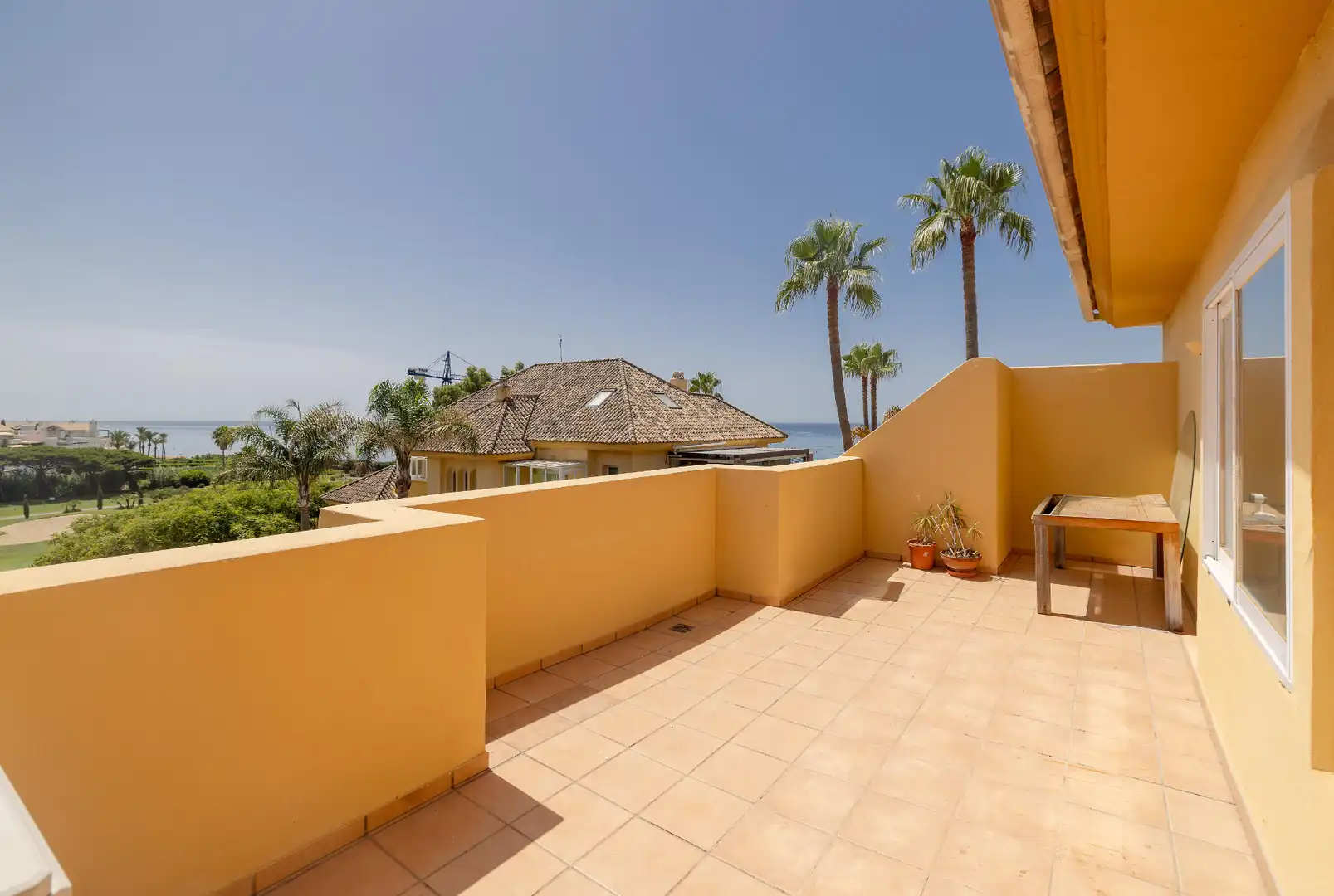 Terrasse von Dachboden zum Verkauf in Marbella mit Klimaanlage, Heizung und Terrasse