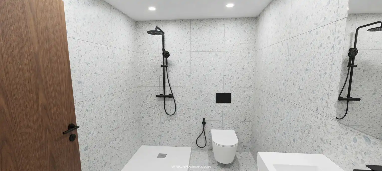 Badezimmer von Wohnung zum Verkauf in Barberà del Vallès mit Klimaanlage und Terrasse