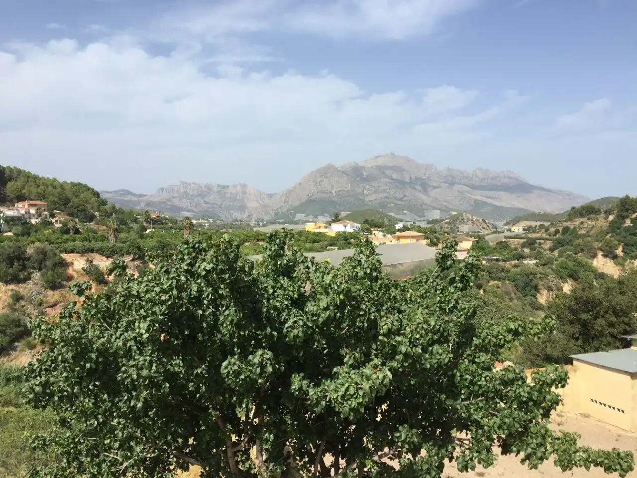 Vista exterior de Casa o chalet en venta en Polop con Aire acondicionado, Jardín privado y Terraza