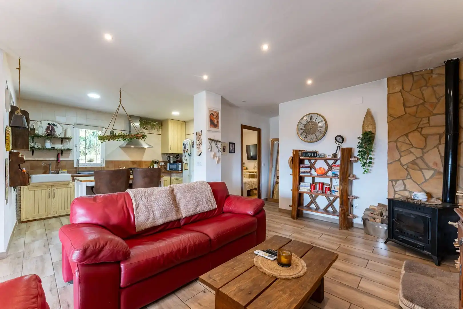 Sala de estar de Finca rústica en venta en Cártama con Aire acondicionado y Trastero
