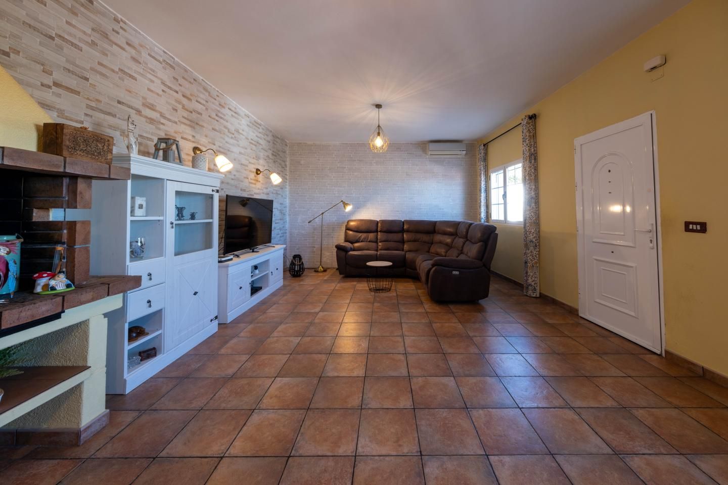 Sala d'estar de Casa o xalet en venda en Valleseco amb Aire condicionat i Terrassa