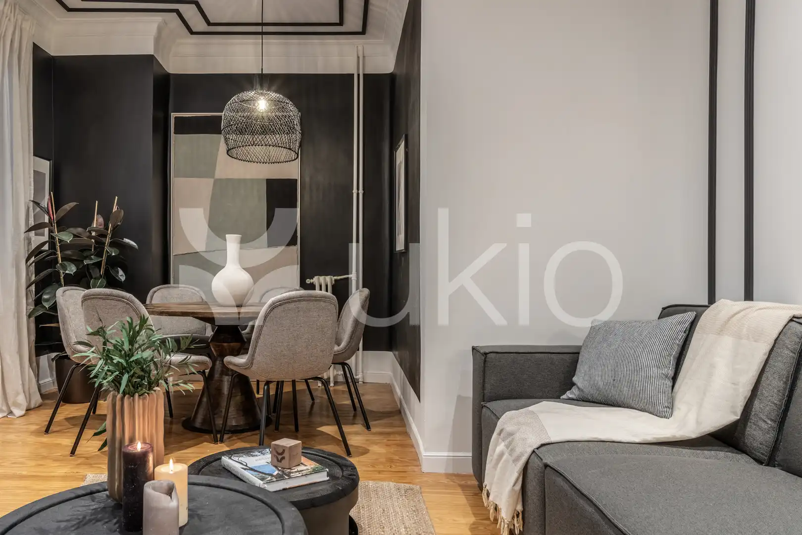 Wohnzimmer von Wohnungen zur Miete in Madrid mit Klimaanlage, Heizung und Möbliert