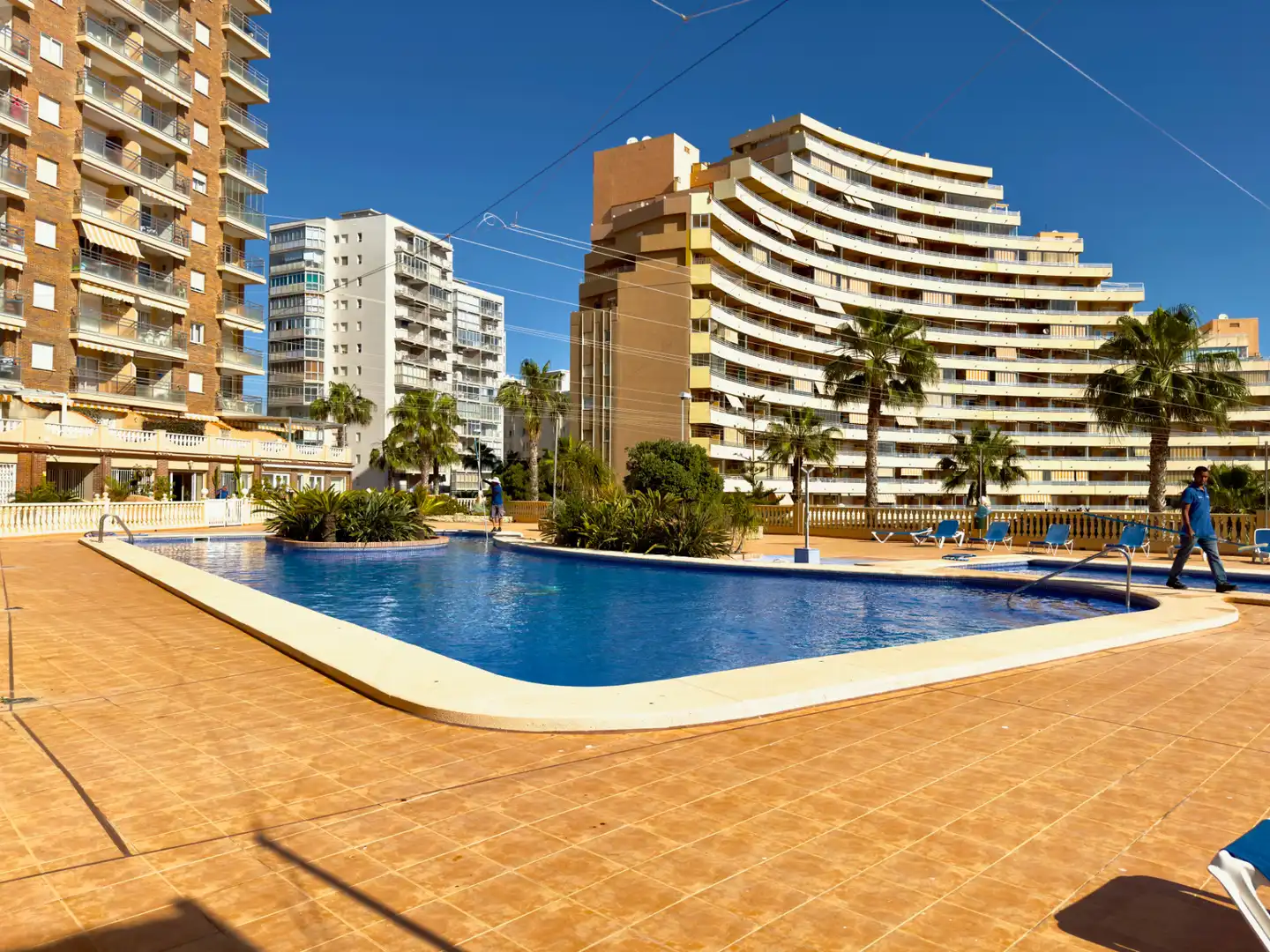Piscina de Apartamento en venta en Calpe / Calp con Terraza, Amueblado y Horno