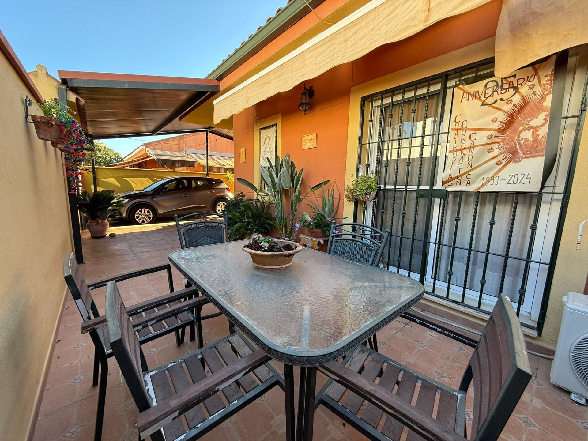 Terrace of Single-family semi-detached for sale in Bollullos de la Mitación  with Air Conditioner and Storage room