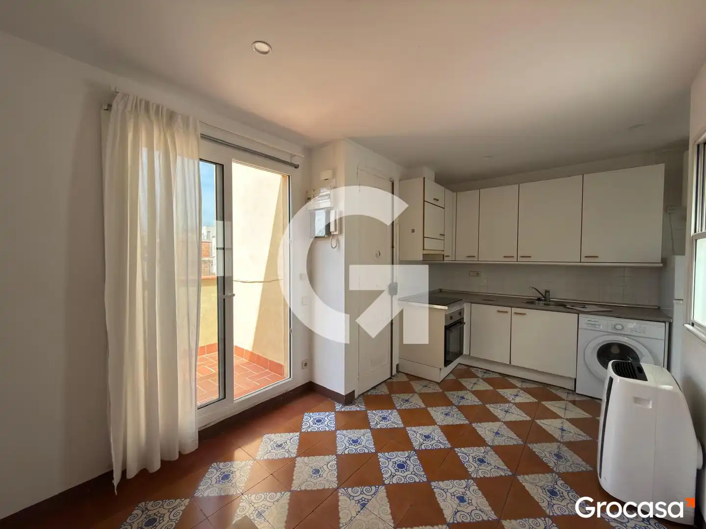 Cocina de Ático en venta en  Barcelona Capital con Terraza, Horno y Lavadora