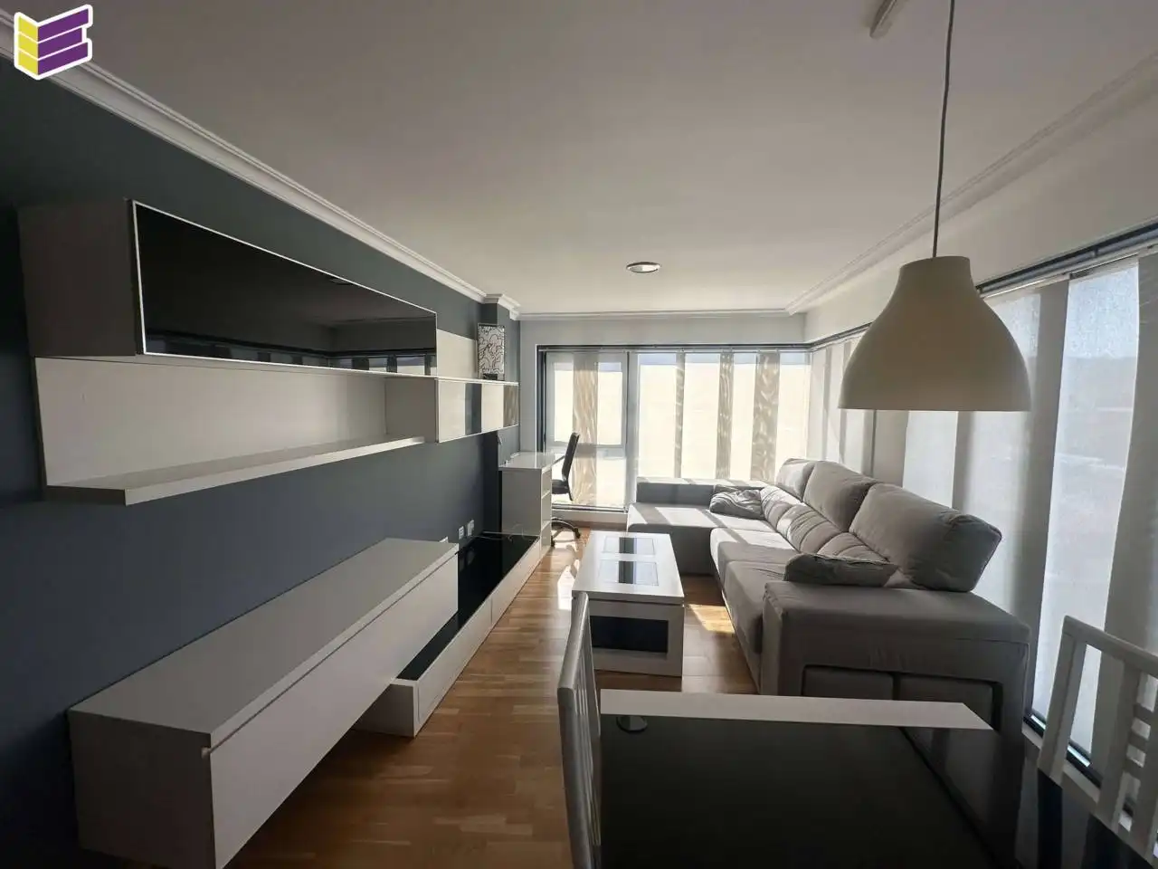 Wohnzimmer von Wohnung zur Miete in O Porriño   mit Heizung, Abstellraum und Möbliert