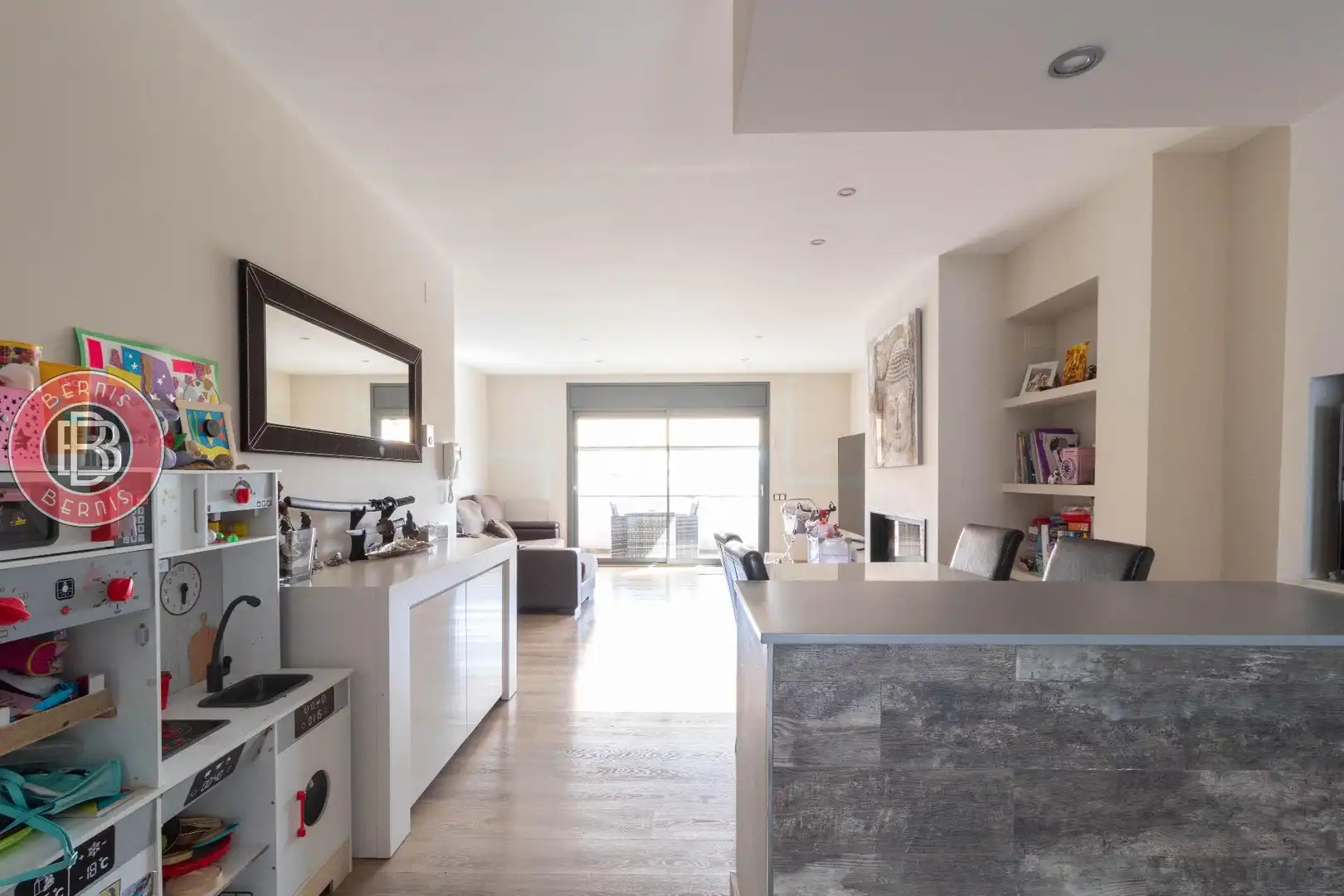 Sala de estar de Casa adosada en venta en Piera con Aire acondicionado, Calefacción y Parquet