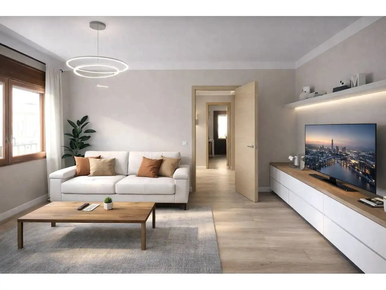 Sala de estar de Casa o chalet en venta en L'Estany con Calefacción, Jardín privado y Terraza
