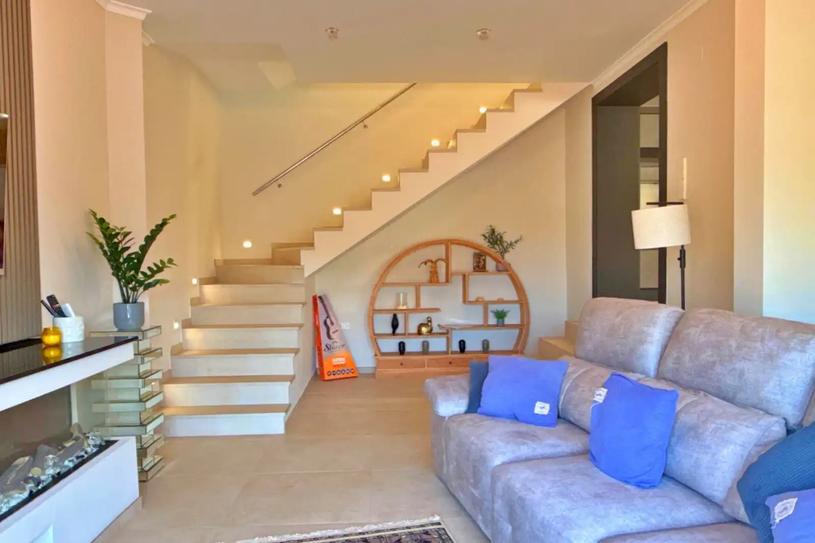 Sala de estar de Casa o chalet de alquiler en Calpe / Calp con Aire acondicionado, Calefacción y Terraza