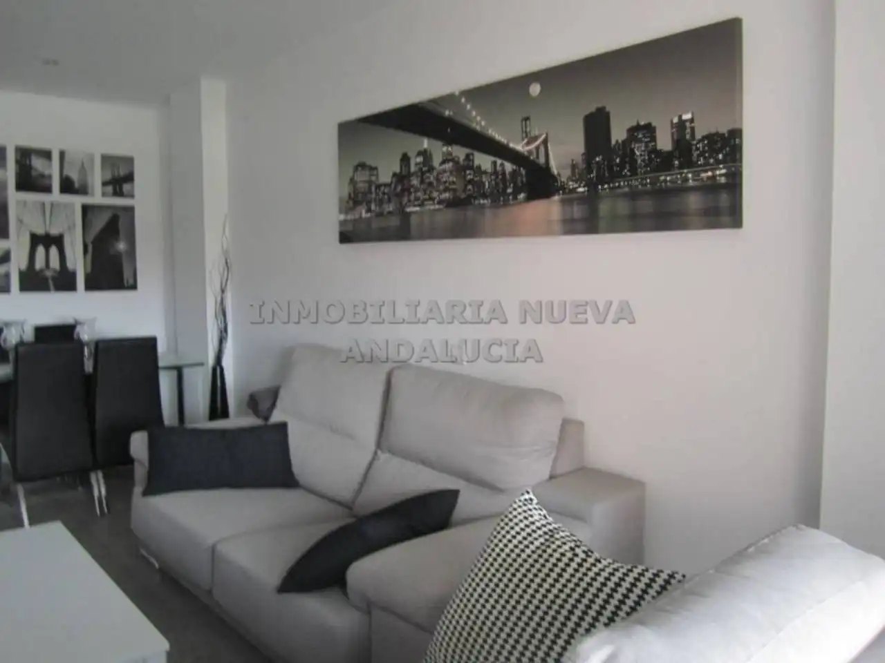 Sala de estar de Piso de alquiler en Almería con Aire acondicionado, Parquet y Amueblado