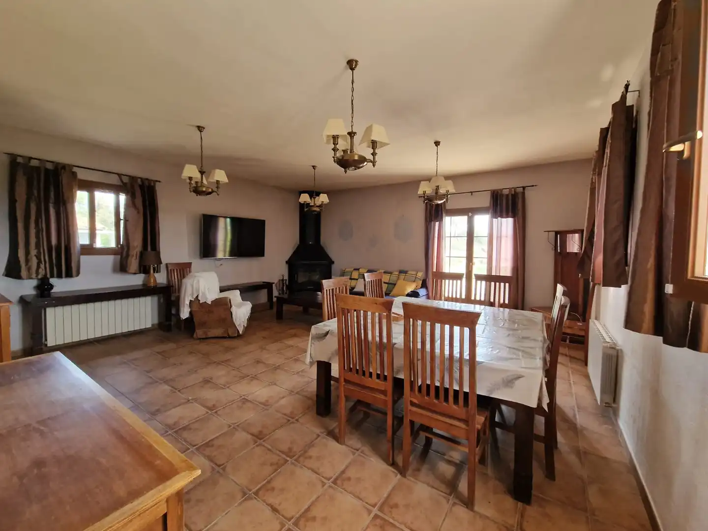 Dining room of Country homes for sale in Preixens  with Heating, Private garden and Terrace