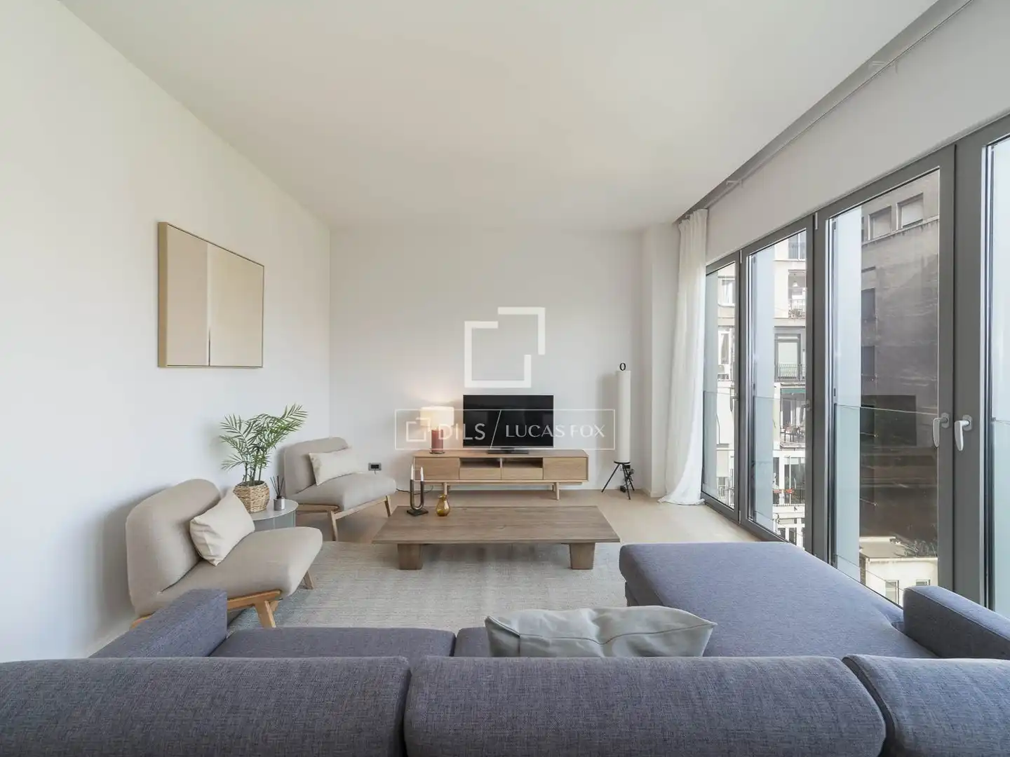 Sala de estar de Piso en venta en Barcelona con Aire acondicionado, Calefacción y Parquet