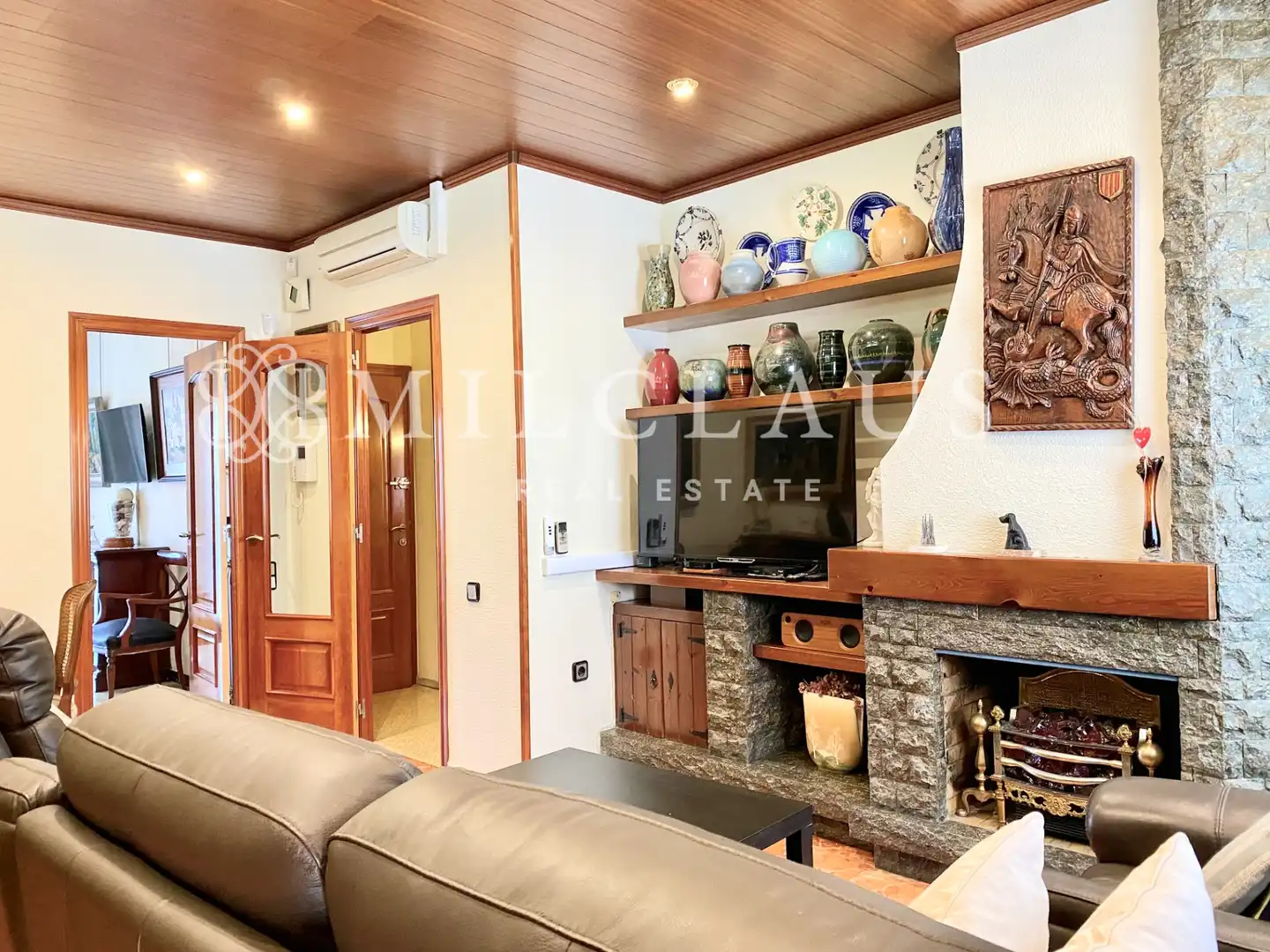Sala d'estar de Casa adosada en venda en Sabadell amb Aire condicionat, Calefacció i Terrassa