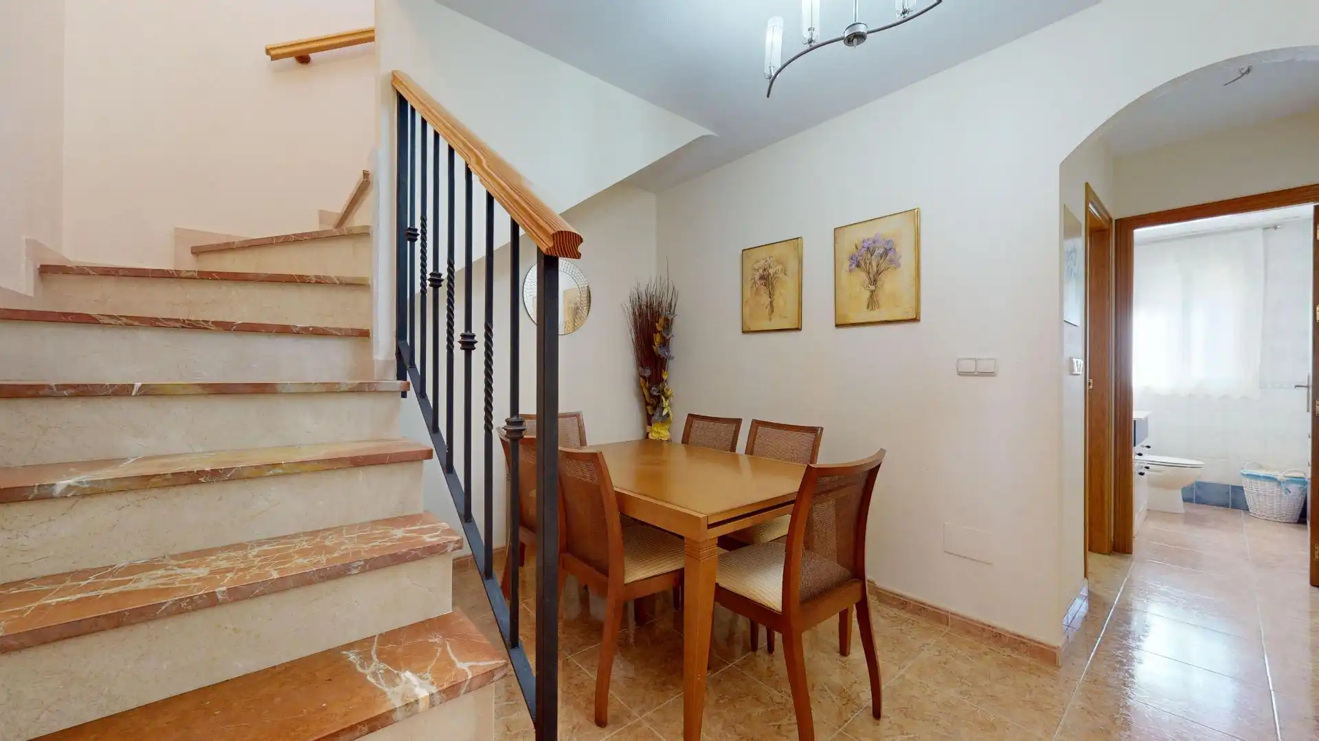 Comedor de Dúplex en venta en San Pedro del Pinatar con Terraza, Amueblado y Piscina comunitaria