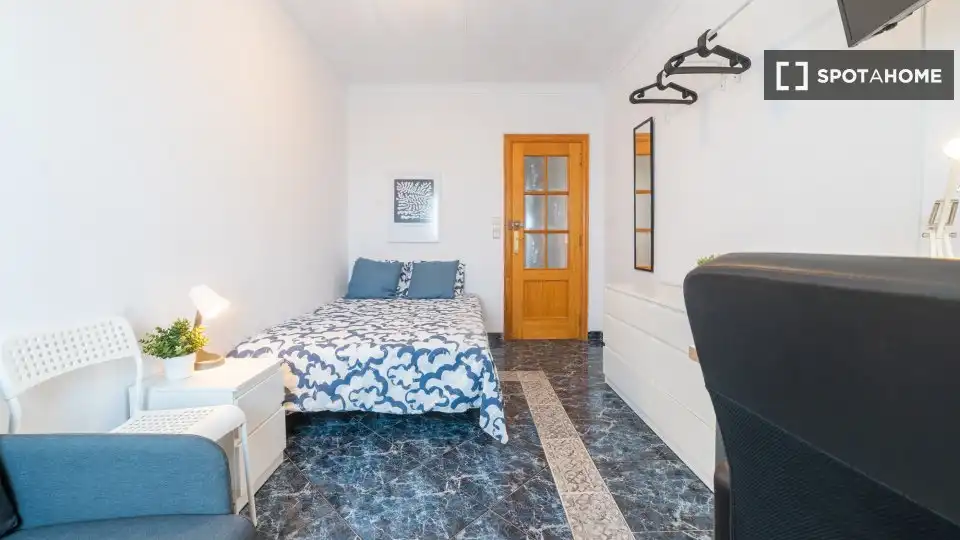Bedroom of Flat for share in Massamagrell  with Air Conditioner, Terrace and Furnished