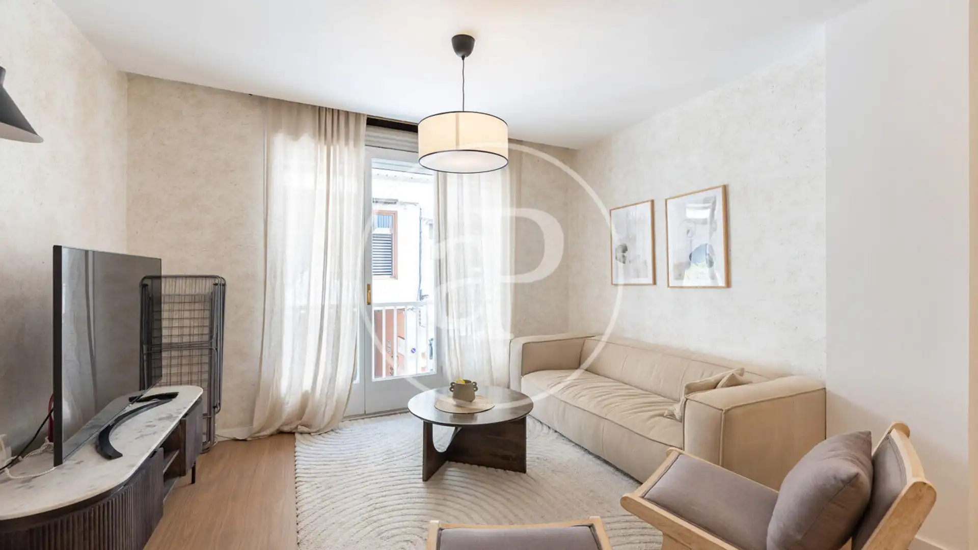 Living room of Flat for sale in  Barcelona Capital  with Air Conditioner, Heating and Terrace