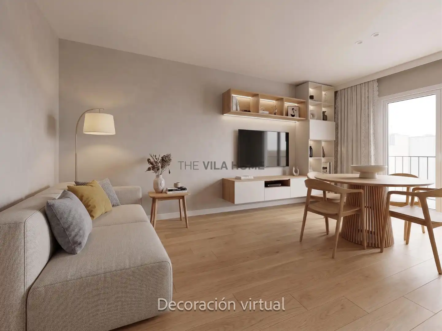 Sala de estar de Piso en venta en Vilanova i la Geltrú con Balcón
