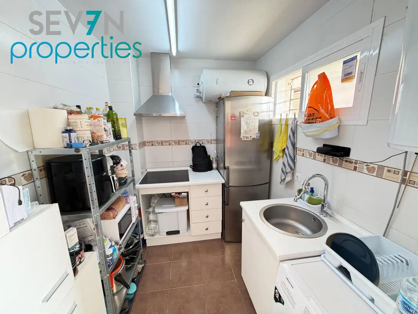 Küche von Wohnung zum Verkauf in Santo Domingo-Caudilla mit Heizung, Parkett und Terrasse