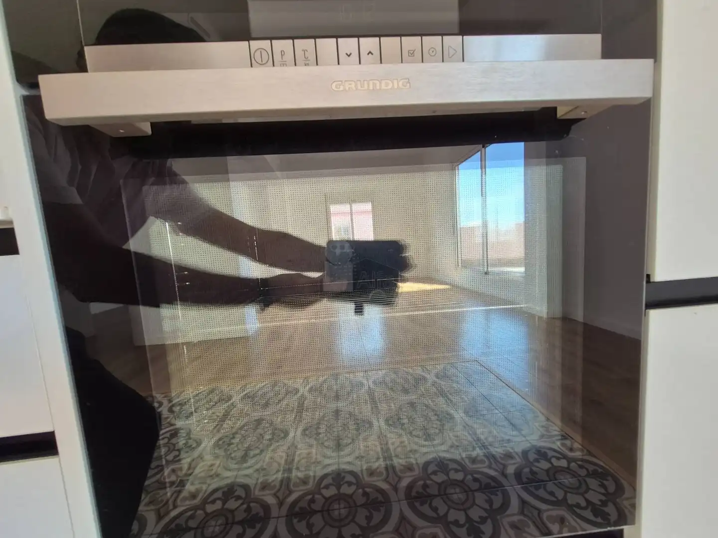 Kitchen of Attic for rent in Valencia  with Air Conditioner, Parquet flooring and Terrace