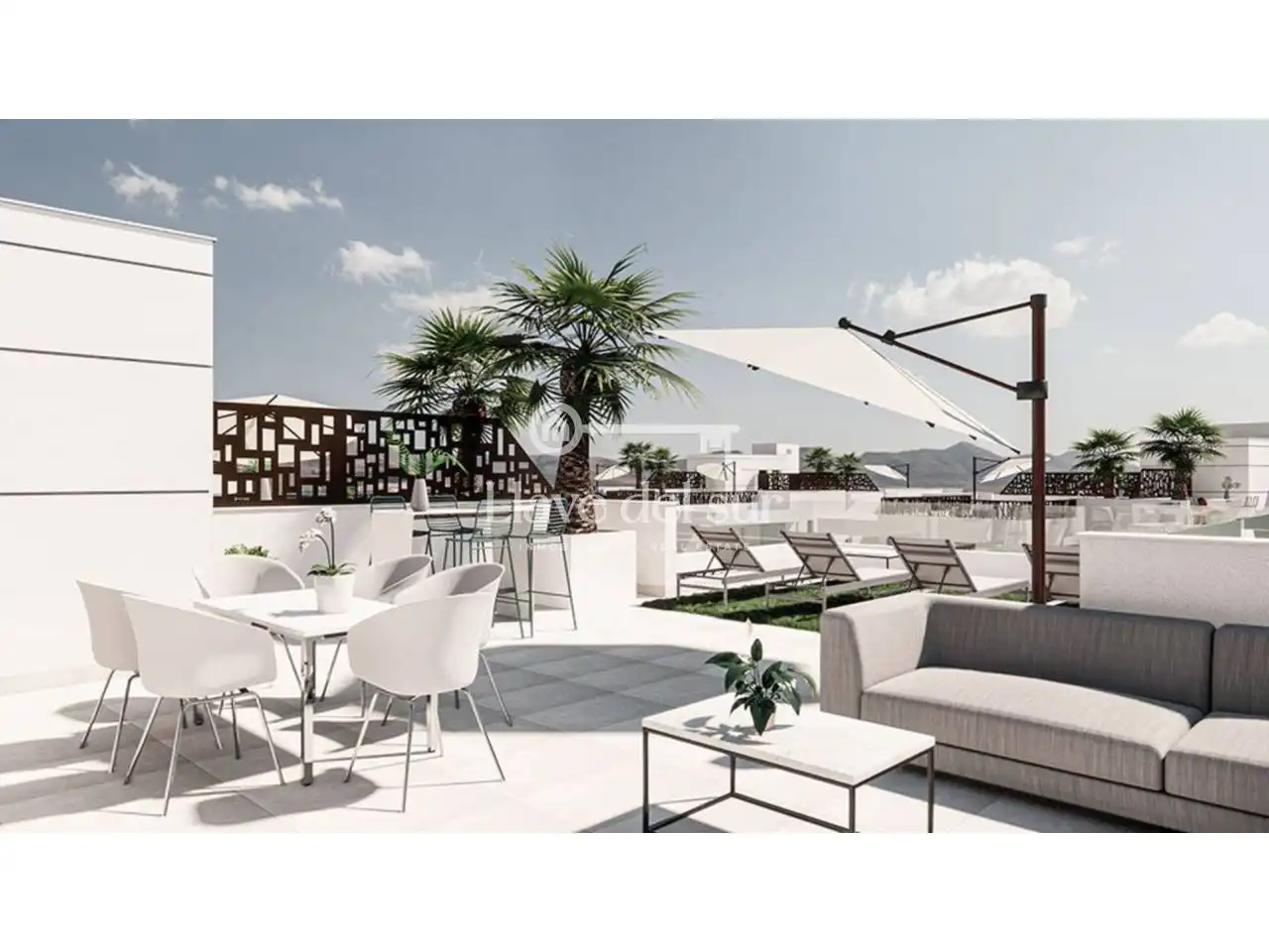 Terrasse von Wohnung zum Verkauf in Pulpí mit Terrasse, Alarm und Gemeinschaftspool