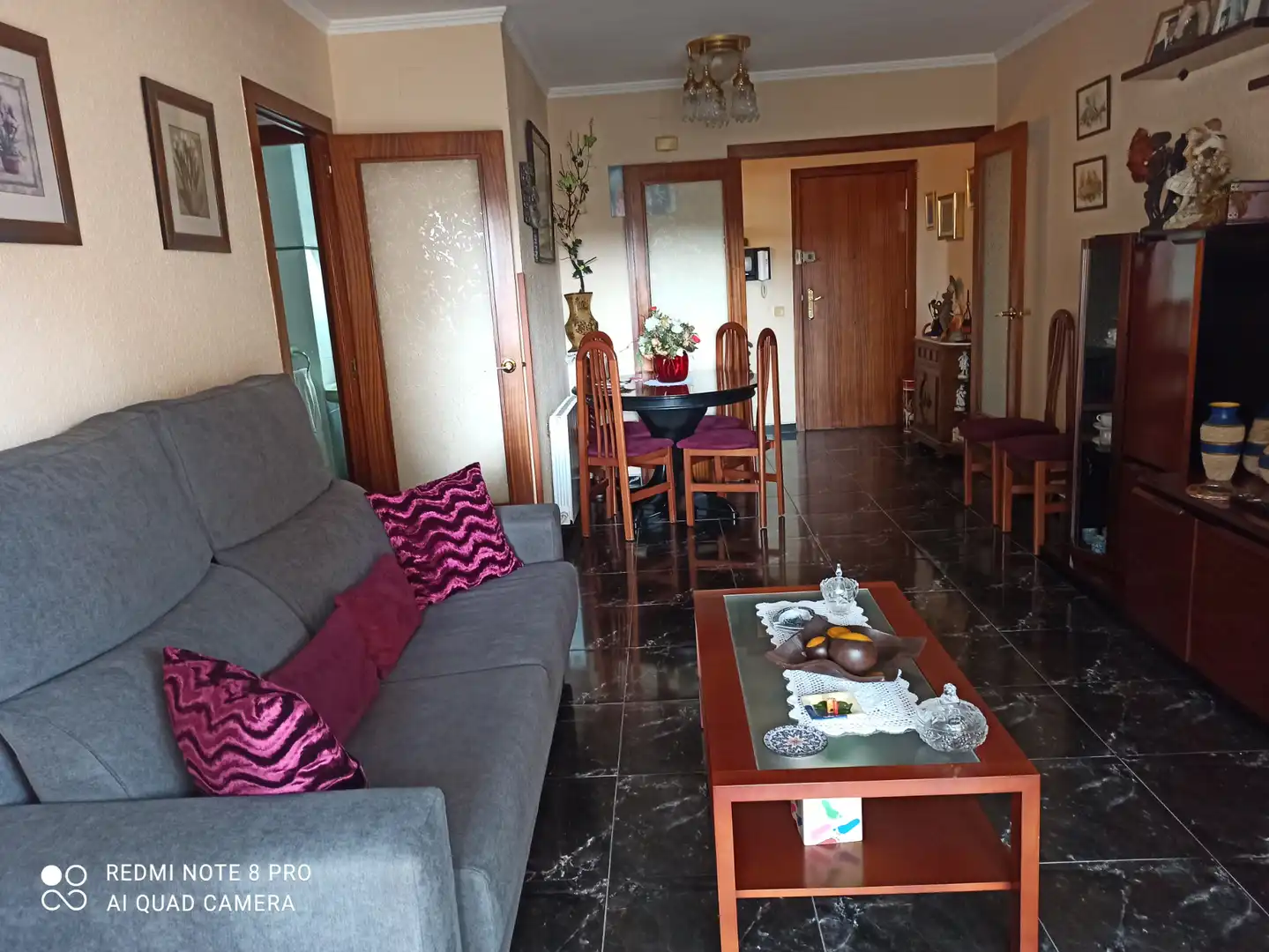 Wohnzimmer von Wohnung zur Miete in Cunit mit Möbliert, Waschmaschine und Fernseher