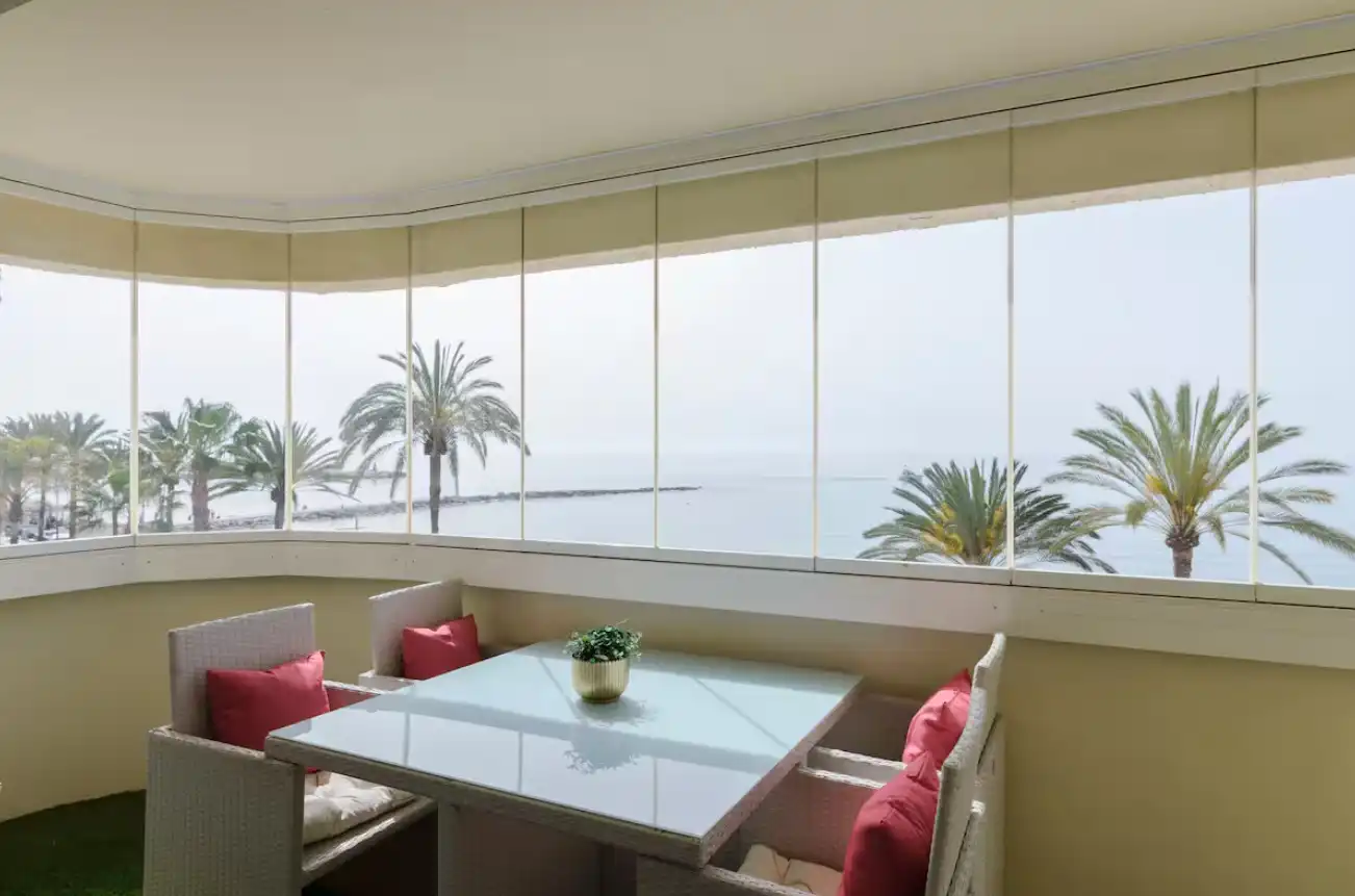 Dining room of Apartments for rent in Marbella  with Air Conditioner, Heating and Parquet flooring