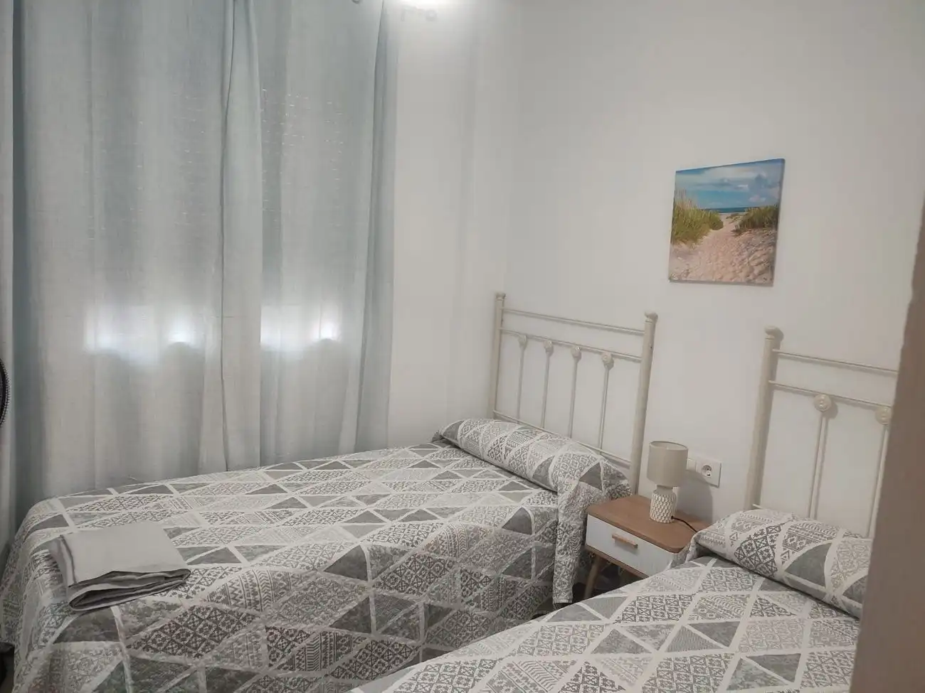 Bedroom of Apartments for rent in Conil de la Frontera  with Air Conditioner and Heating