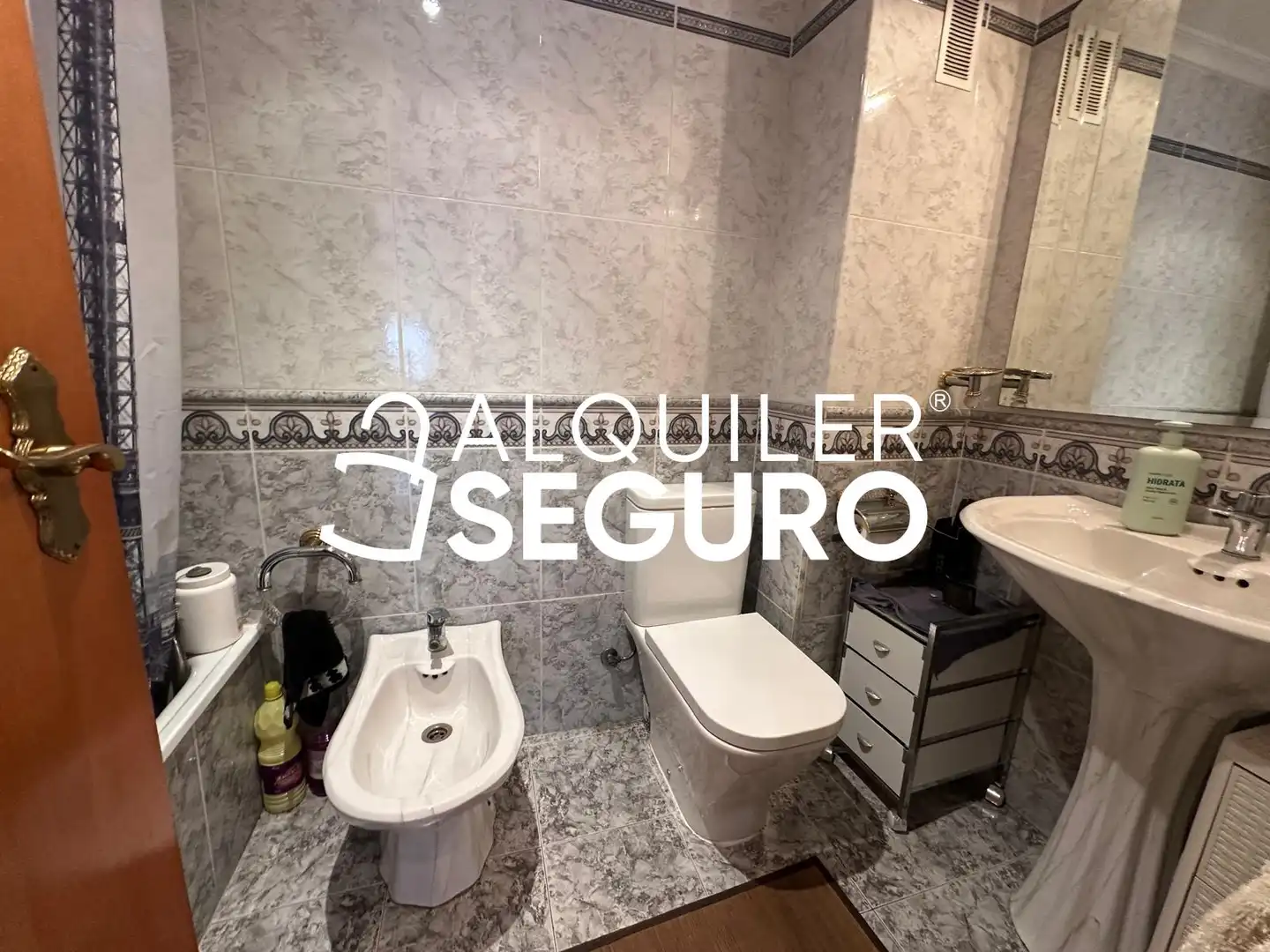 Bathroom of Flat for rent in Alfafar  with Air Conditioner, Terrace and Furnished