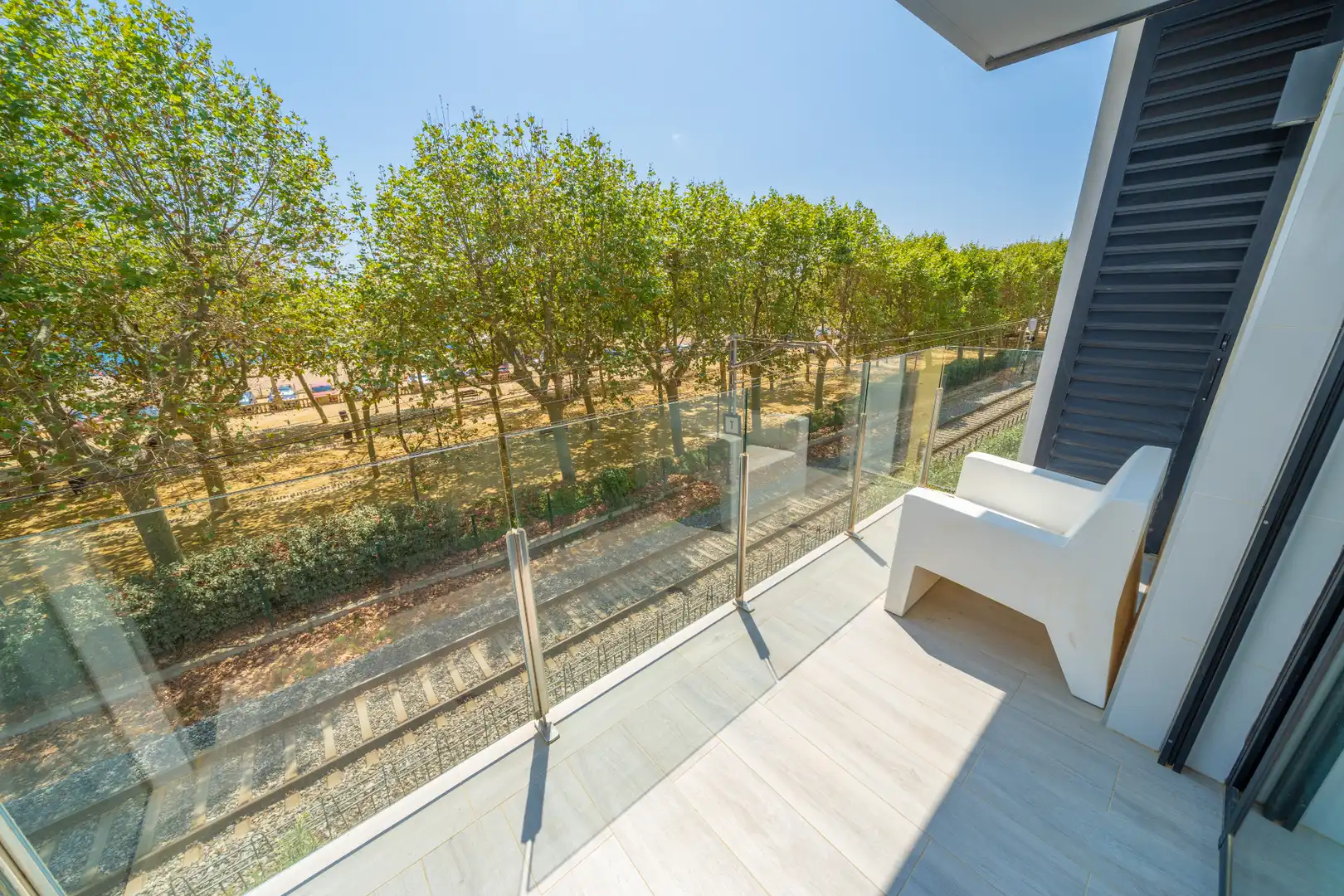 Terrasse von Dachboden zum Verkauf in Calella mit Klimaanlage, Terrasse und Schwimmbad