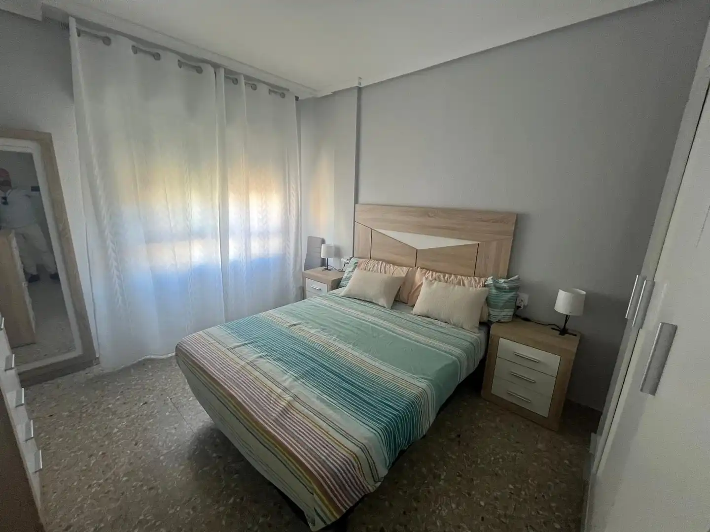 Schlafzimmer von Wohnung zur Miete in Almansa mit Möbliert