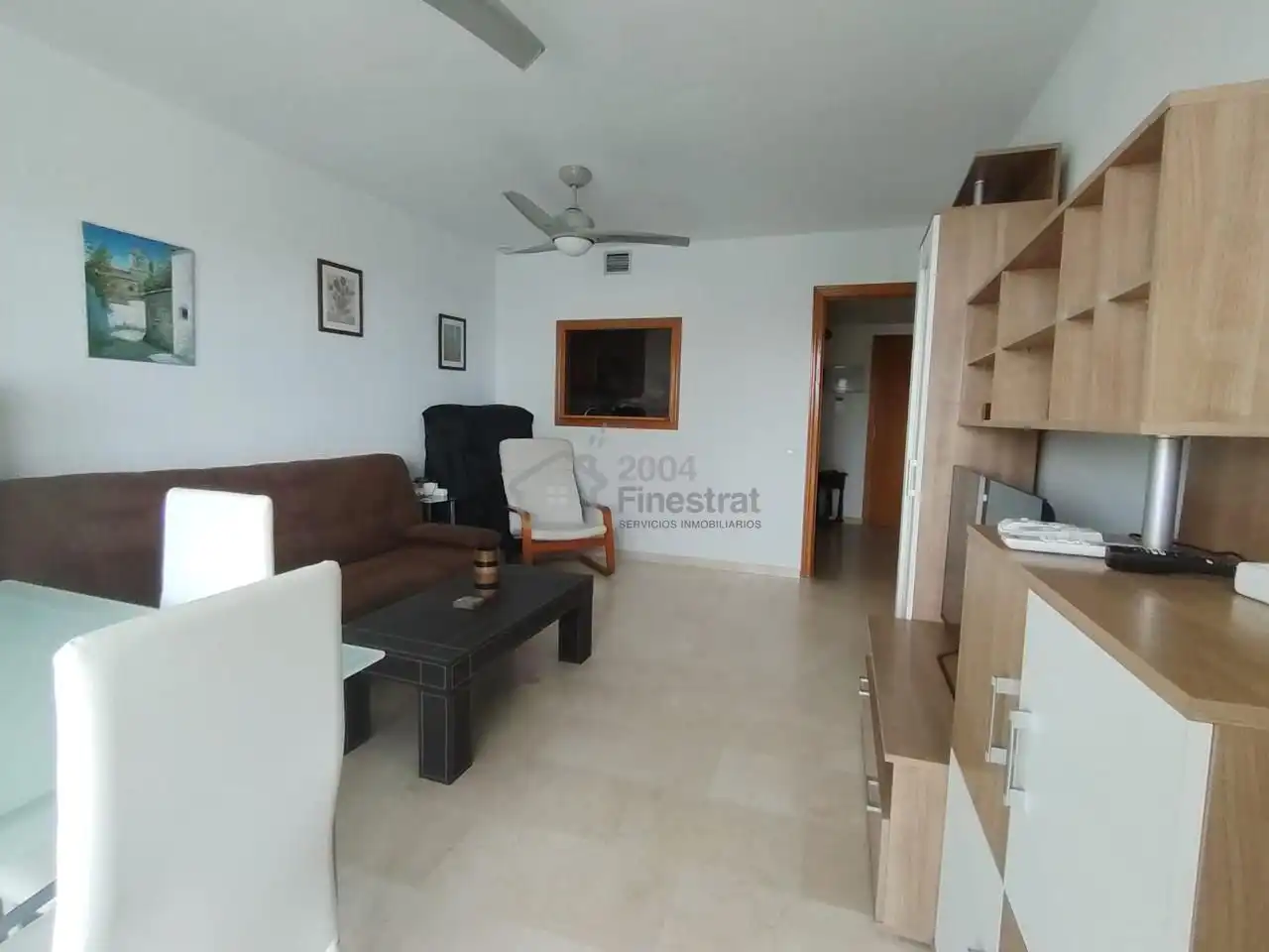 Living room of Flat for rent in Villajoyosa / La Vila Joiosa  with Air Conditioner, Terrace and Furnished