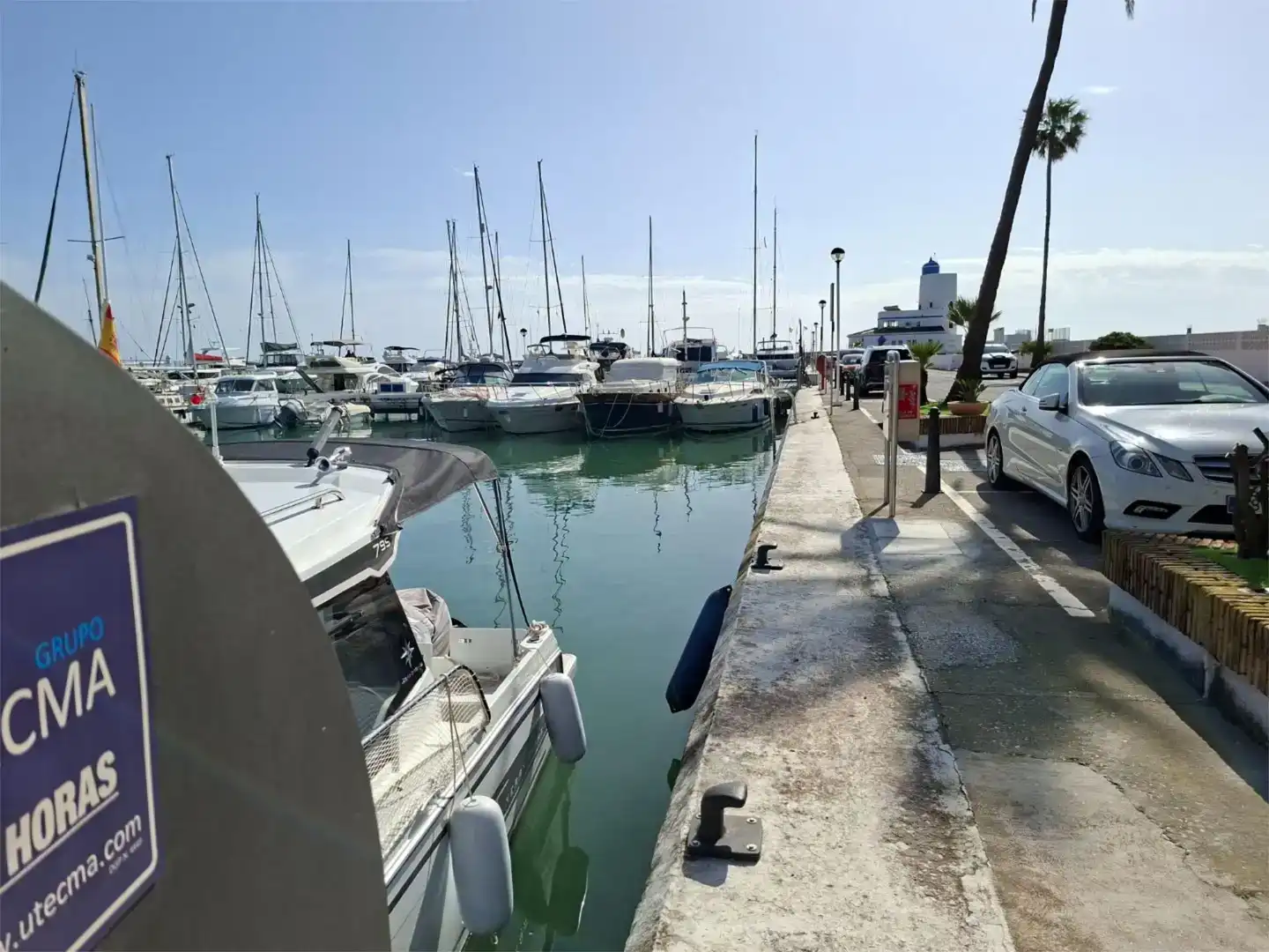 Parking of Flat for sale in Manilva  with Air Conditioner and Swimming Pool