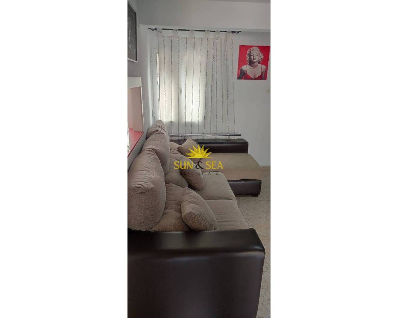 Living room of Flat to rent in Mazarrón  with Heating, Furnished and Oven