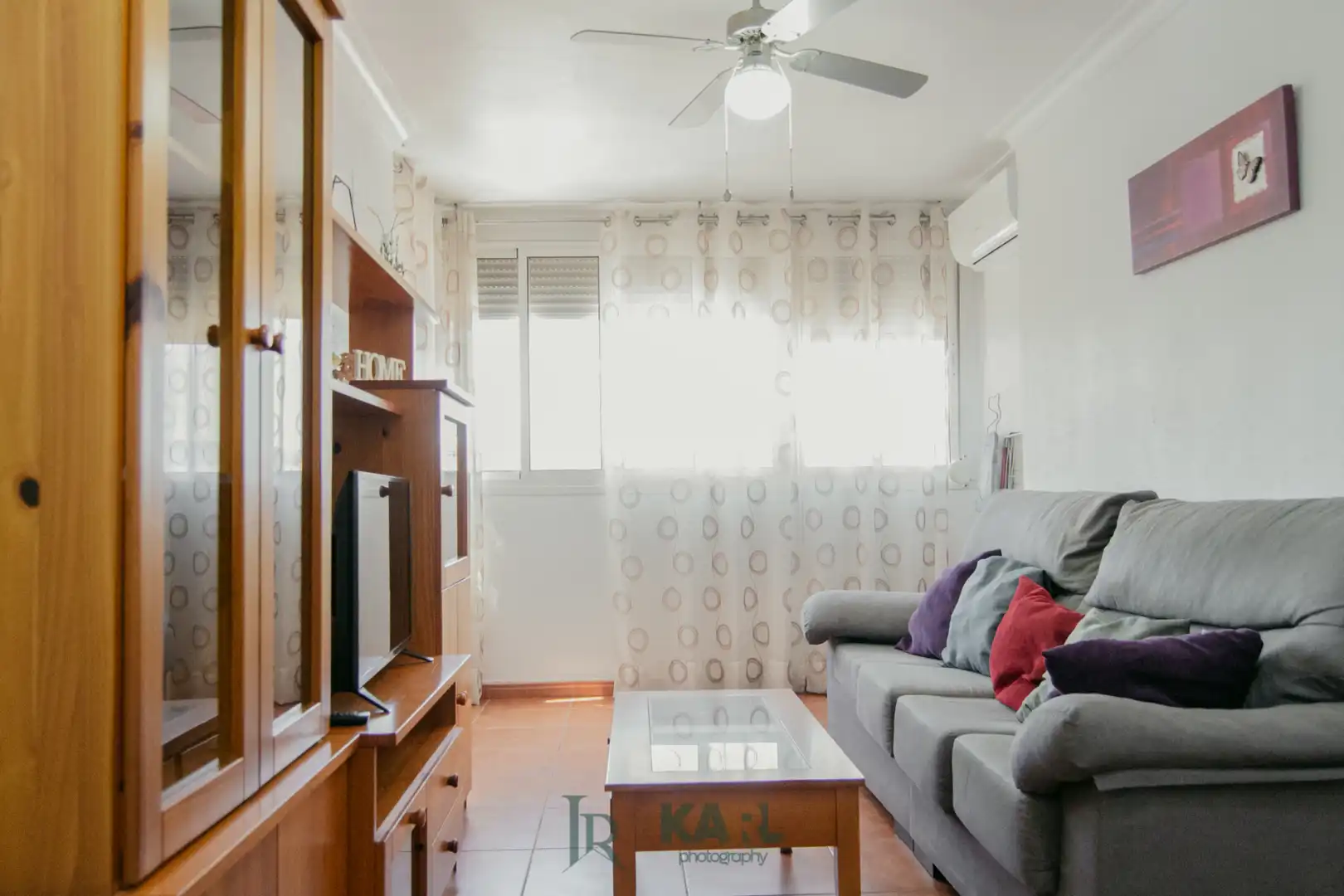 Sala de estar de Piso de alquiler en Málaga con Aire acondicionado, Calefacción y Amueblado