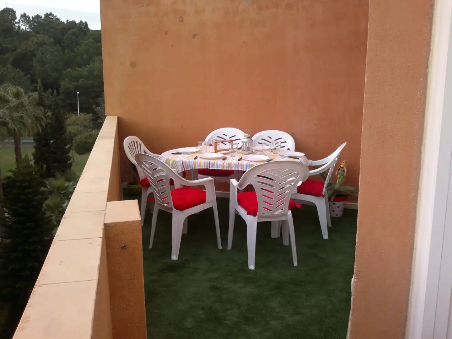 Terrace of Flat for sale in La Antilla  with Terrace, Furnished and Washing machine