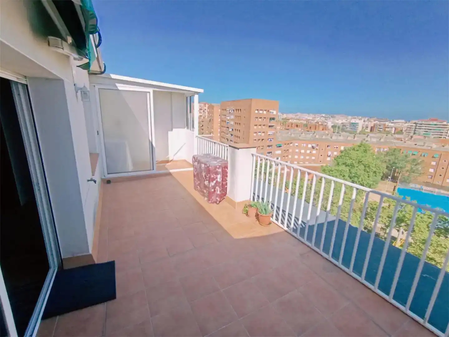 Terrasse von Wohnung zur Miete in Barcelona mit Klimaanlage, Parkett und Möbliert