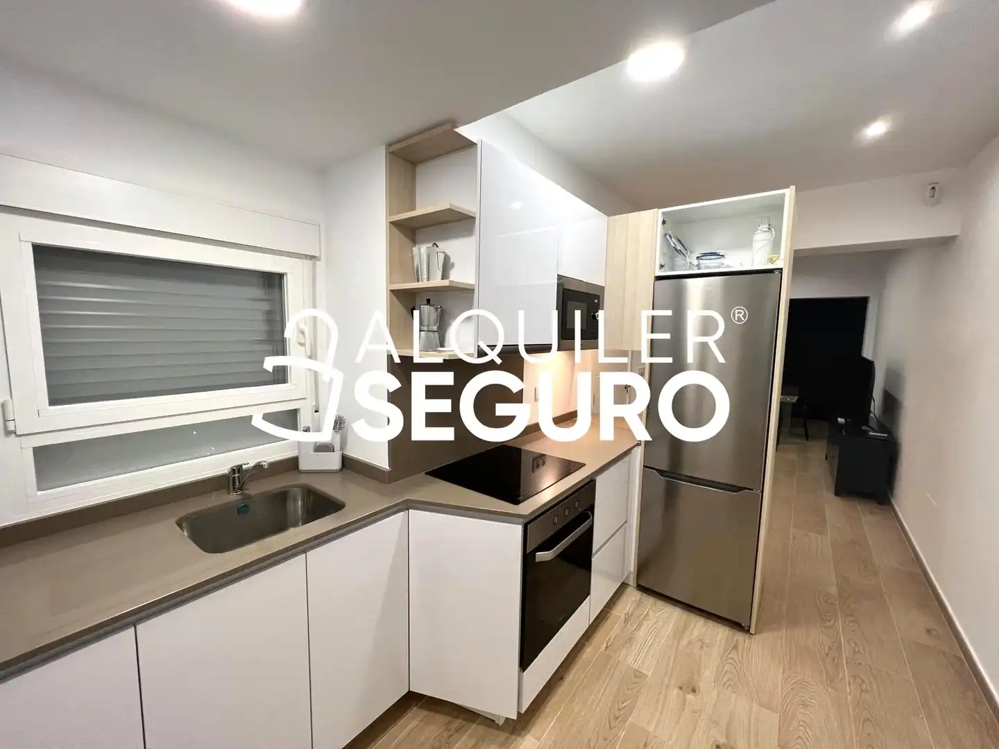 Kitchen of Flat for rent in Calpe / Calp  with Air Conditioner, Heating and Terrace