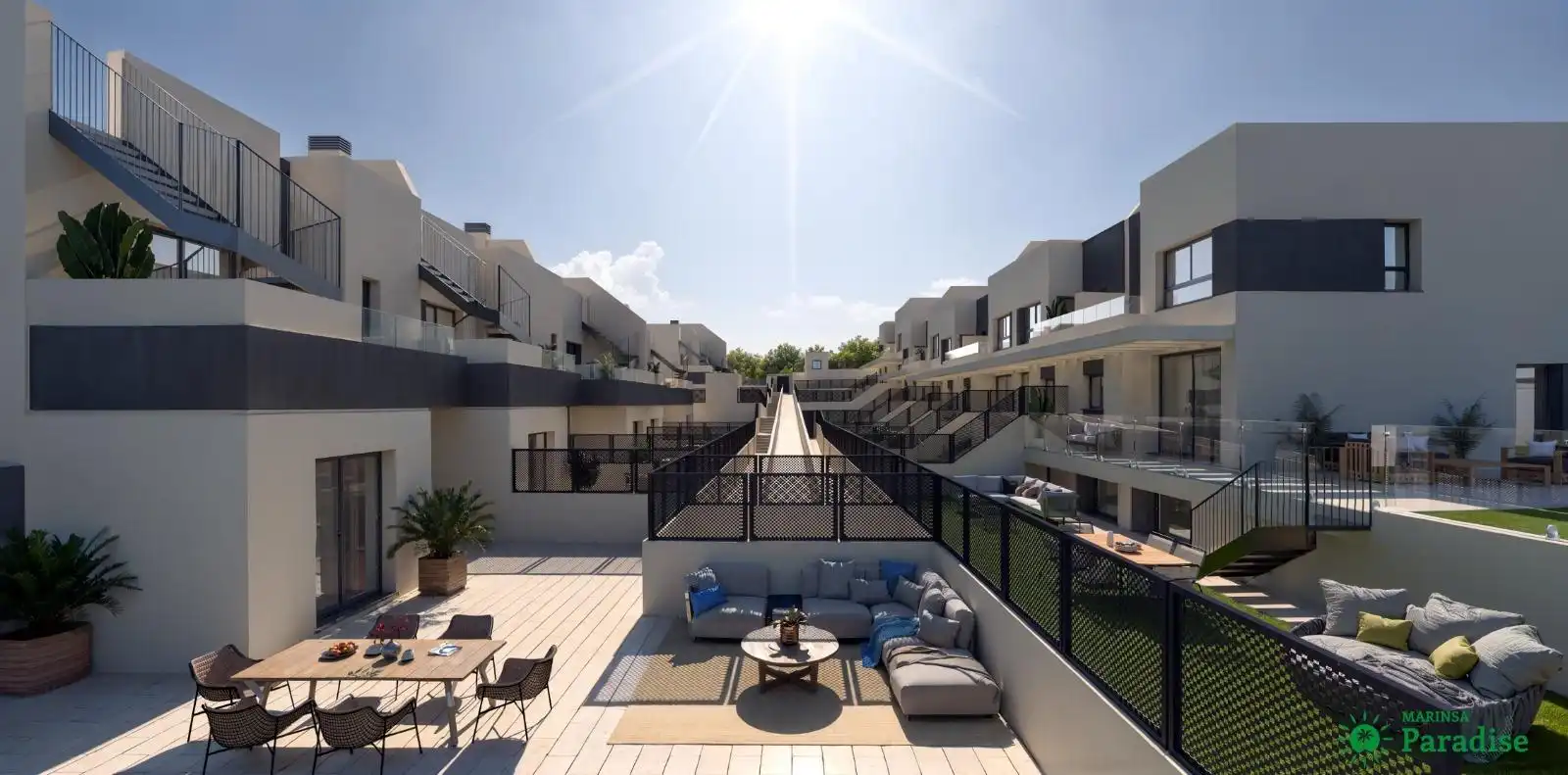 Terraza de Casa adosada en venta en Nerja