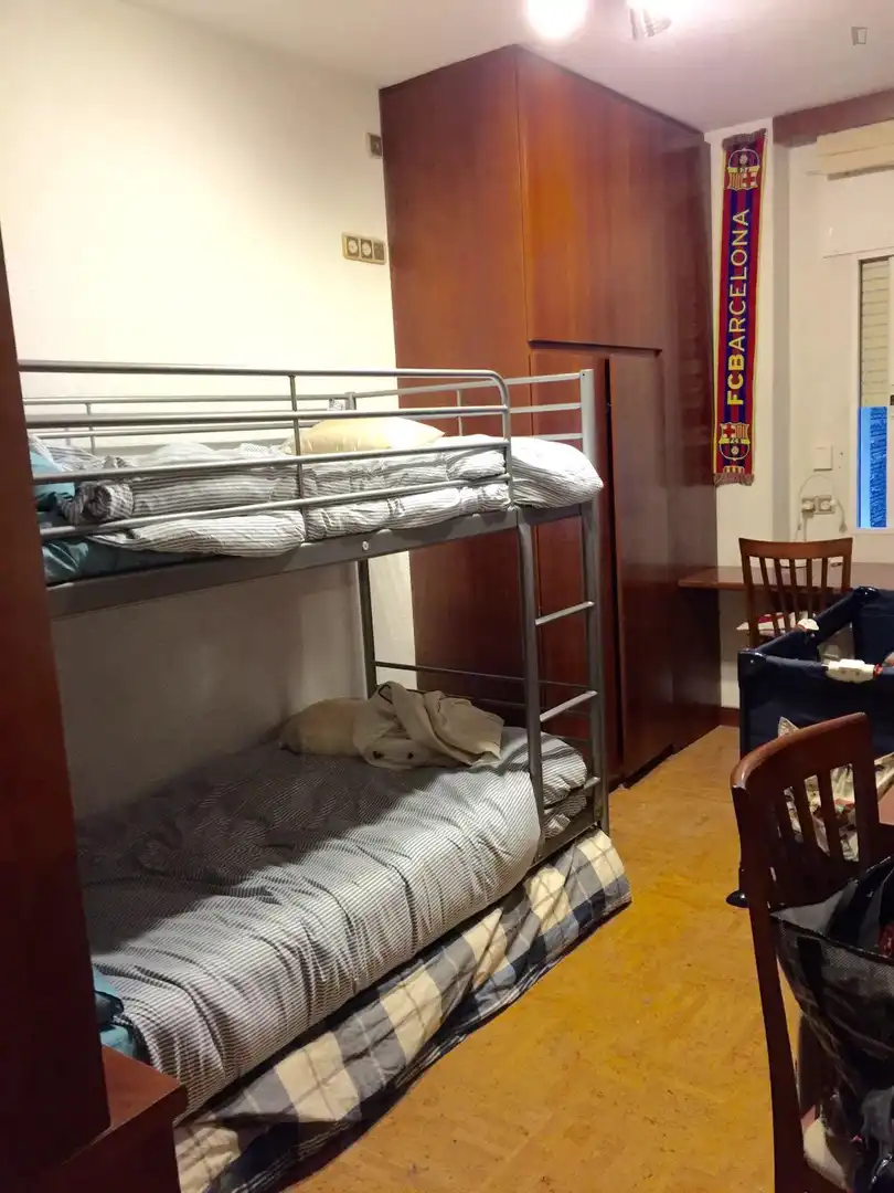 Habitación de Apartamento para compartir en Barcelona con Aire acondicionado, Calefacción y Amueblado