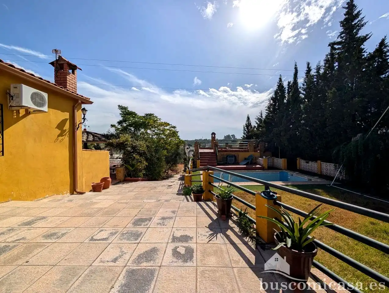 Vista exterior de Finca rústica en venda en Linares amb Aire condicionat, Jardí privat i Terrassa