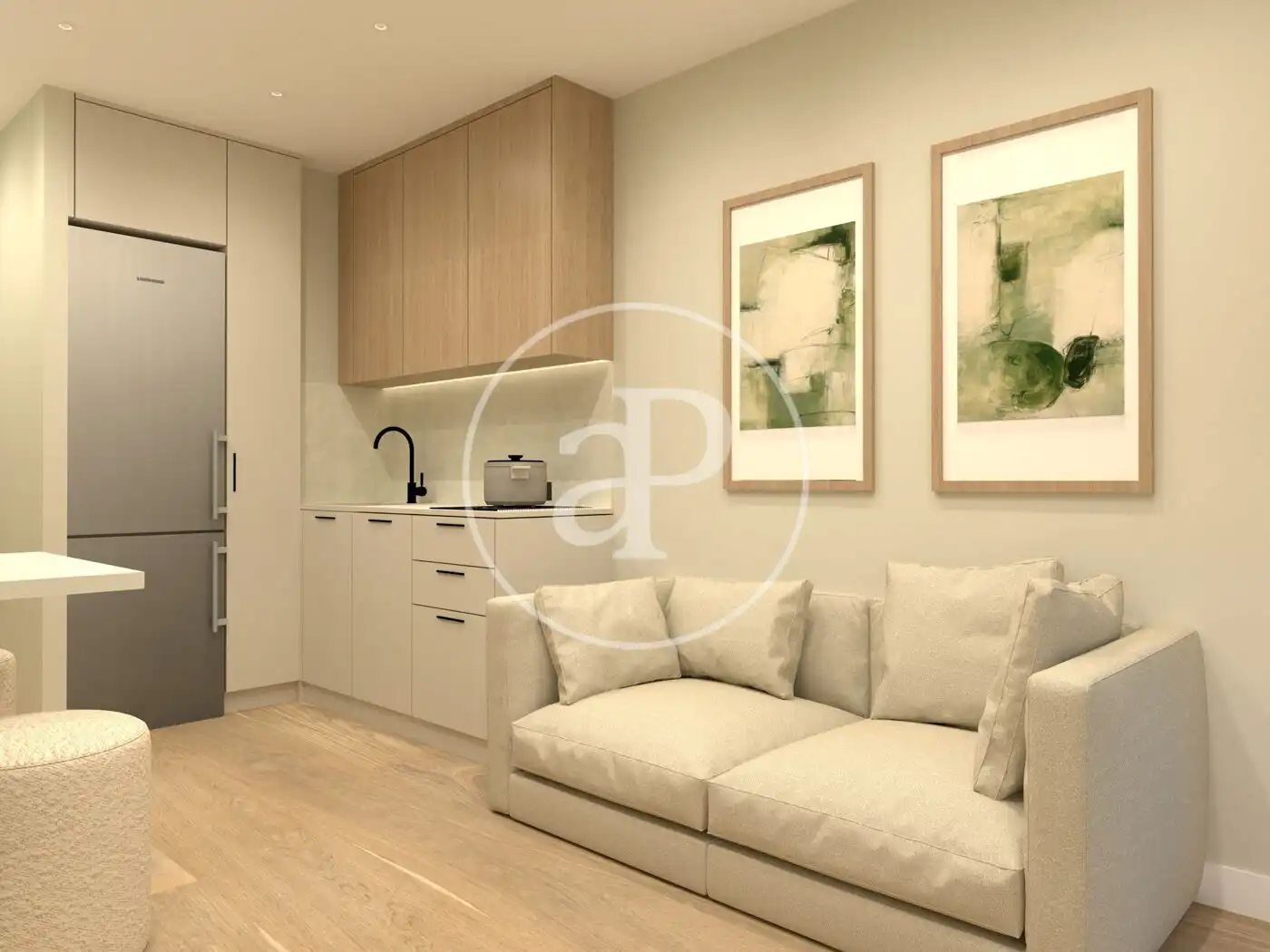 Wohnzimmer von Wohnung zum Verkauf in Barcelona mit Heizung und Terrasse