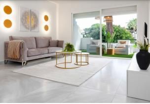 Living room of Apartment for sale in Medina de las Torres  with Air Conditioner, Terrace and Swimming Pool