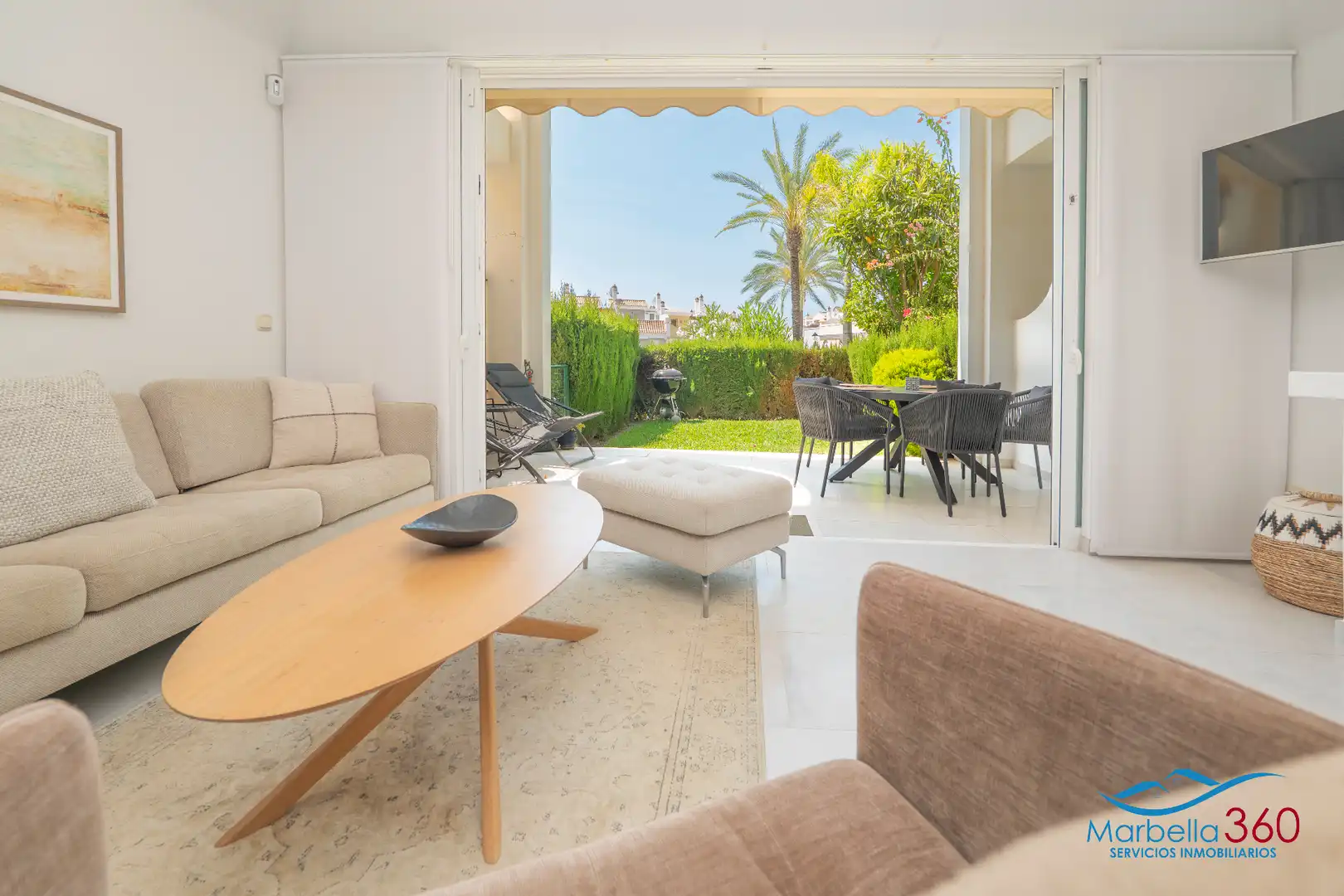Jardín de Casa adosada en venta en Marbella con Aire acondicionado, Calefacción y Jardín privado